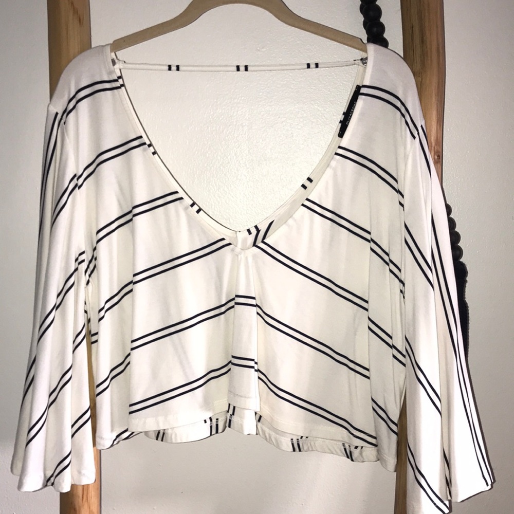 Striped crop top